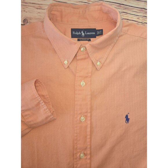 Ralph Lauren Mens Classic Fit Dress Shirt 17.5/34-35 XL - Picture 5 of 8